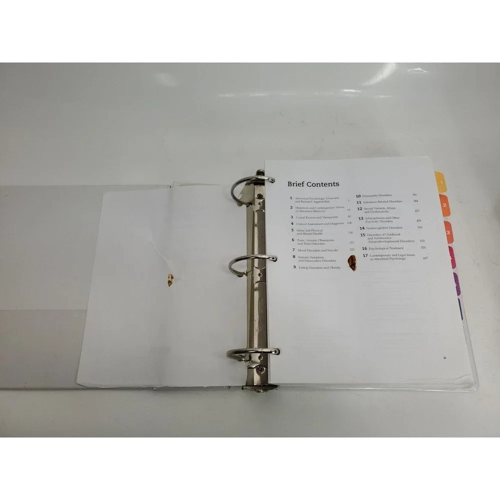 Abnormal Psychology Seventeenth Edition Printed Papers in Notebook  2017 Hooley